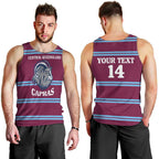 Central Queensland Rugby Custom Men Tank Top Go Capras Sporty Style - Aussie Hoodie