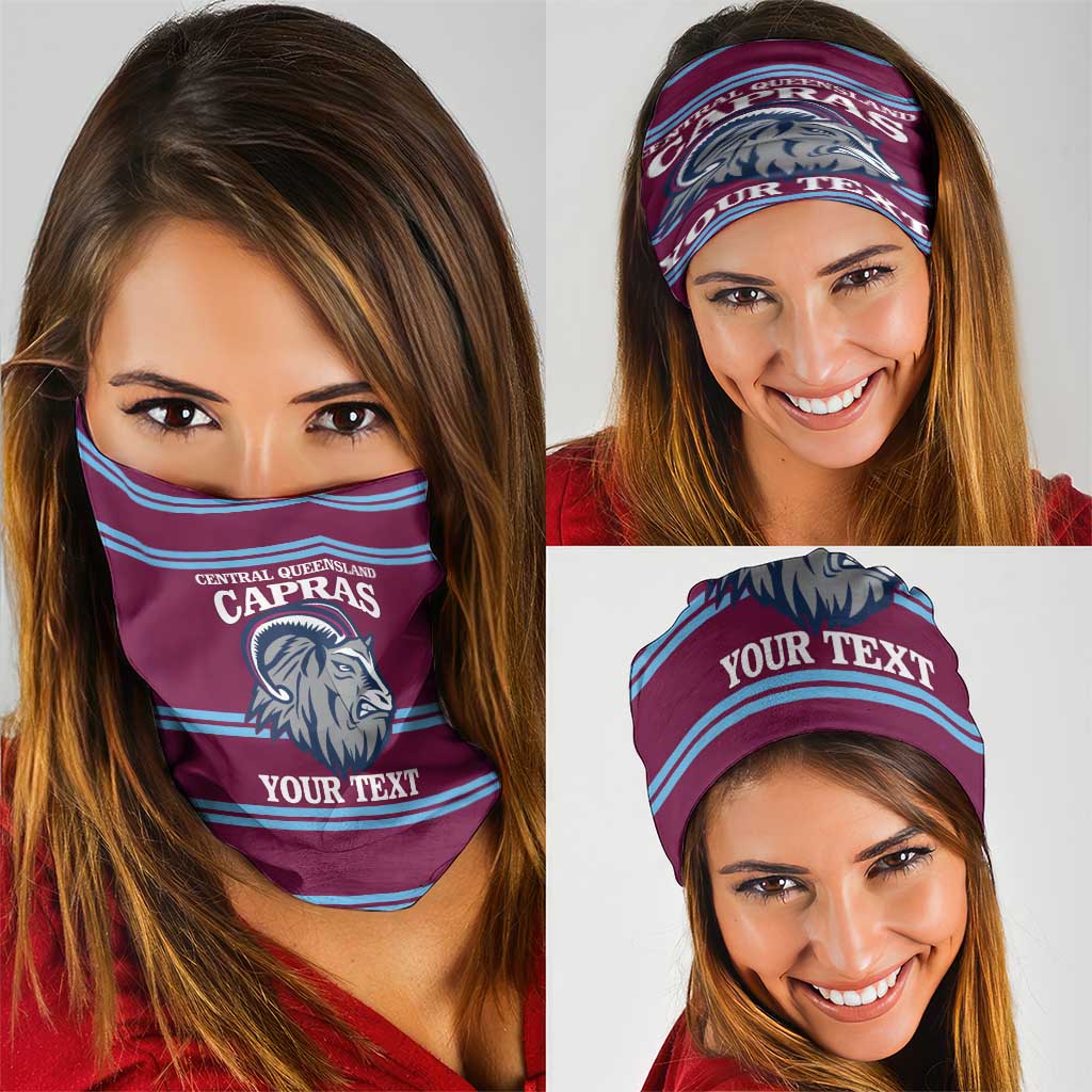 Central Queensland Rugby Custom Neck Gaiter Go Capras Sporty Style - Aussie Hoodie