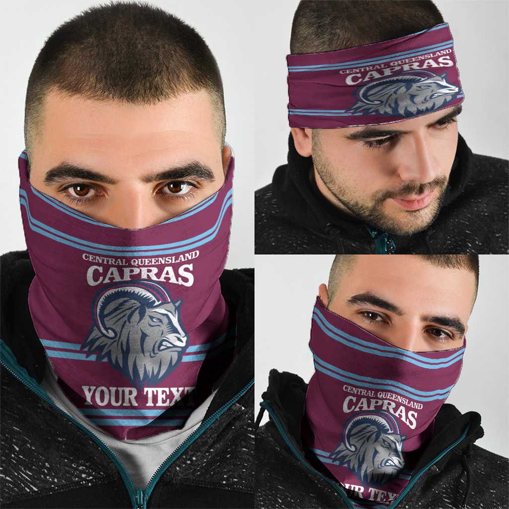 Central Queensland Rugby Custom Neck Gaiter Go Capras Sporty Style - Aussie Hoodie