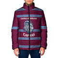 Central Queensland Rugby Custom Padded Jacket Go Capras Sporty Style - Aussie Hoodie