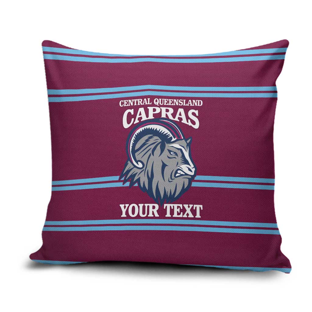 Central Queensland Rugby Custom Pillow Cover Go Capras Sporty Style - Aussie Hoodie