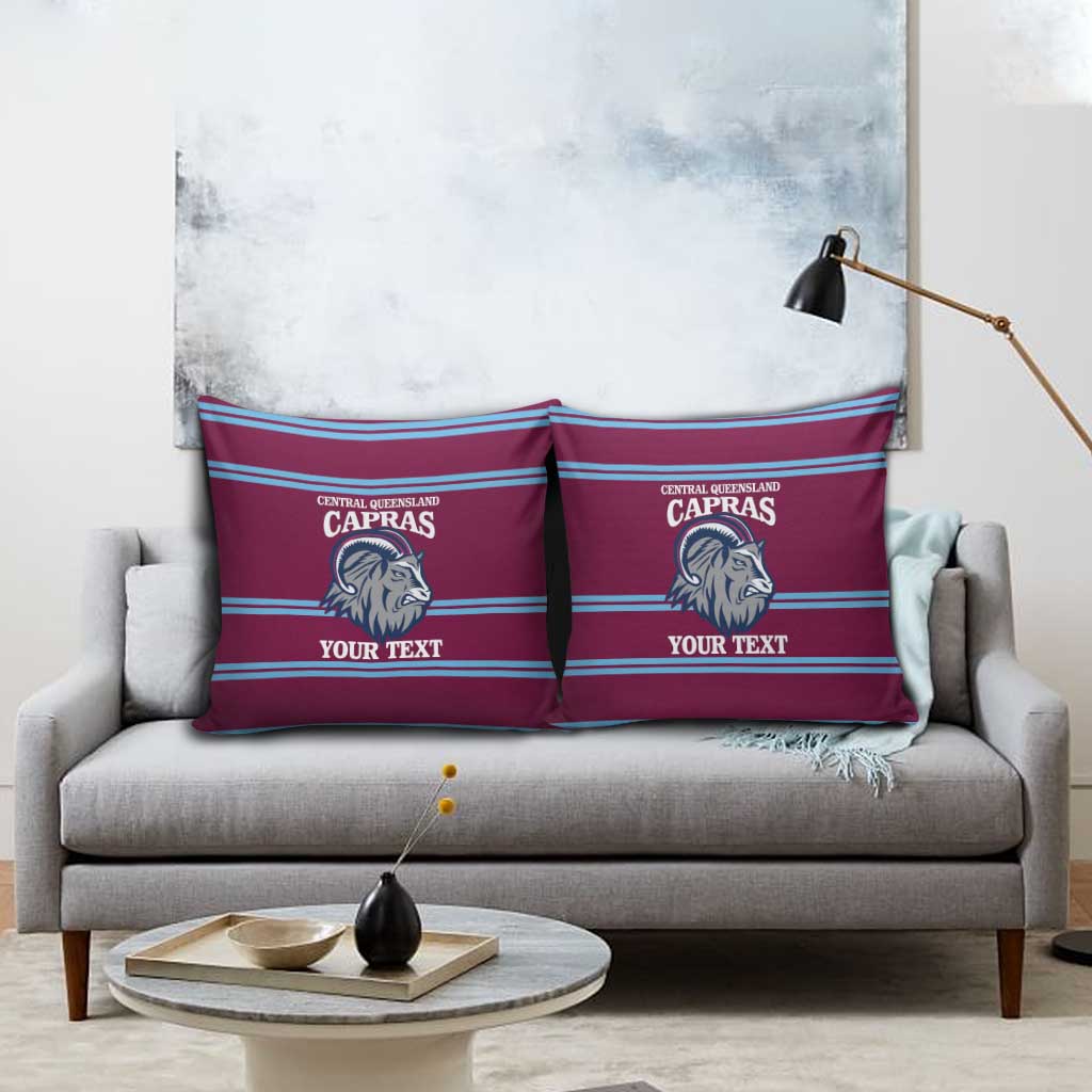 Central Queensland Rugby Custom Pillow Cover Go Capras Sporty Style - Aussie Hoodie