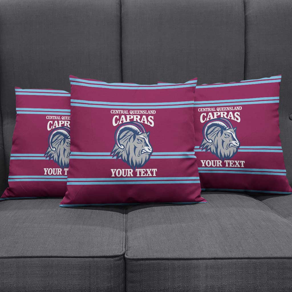 Central Queensland Rugby Custom Pillow Cover Go Capras Sporty Style - Aussie Hoodie