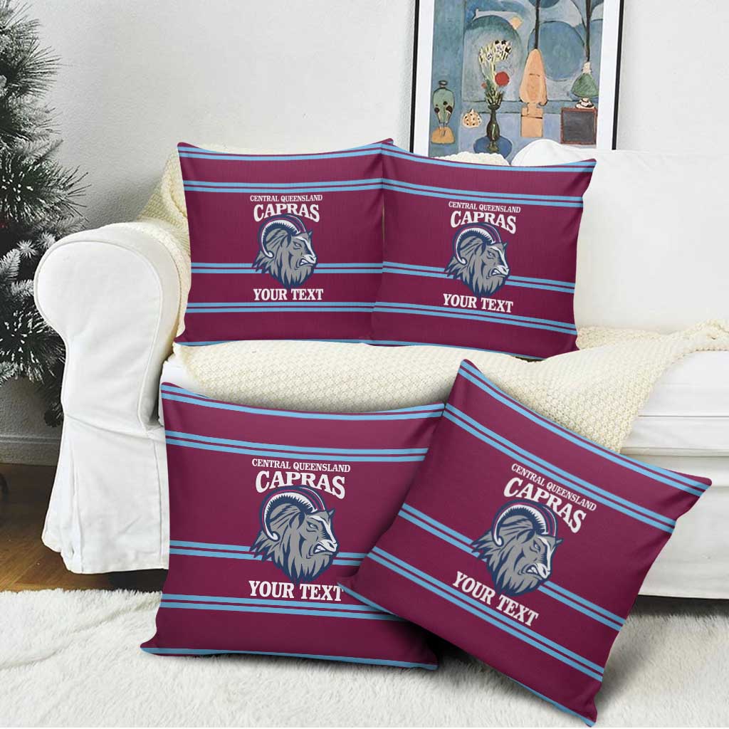 Central Queensland Rugby Custom Pillow Cover Go Capras Sporty Style - Aussie Hoodie