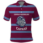Central Queensland Rugby Custom Polo Shirt Go Capras Sporty Style - Aussie Hoodie
