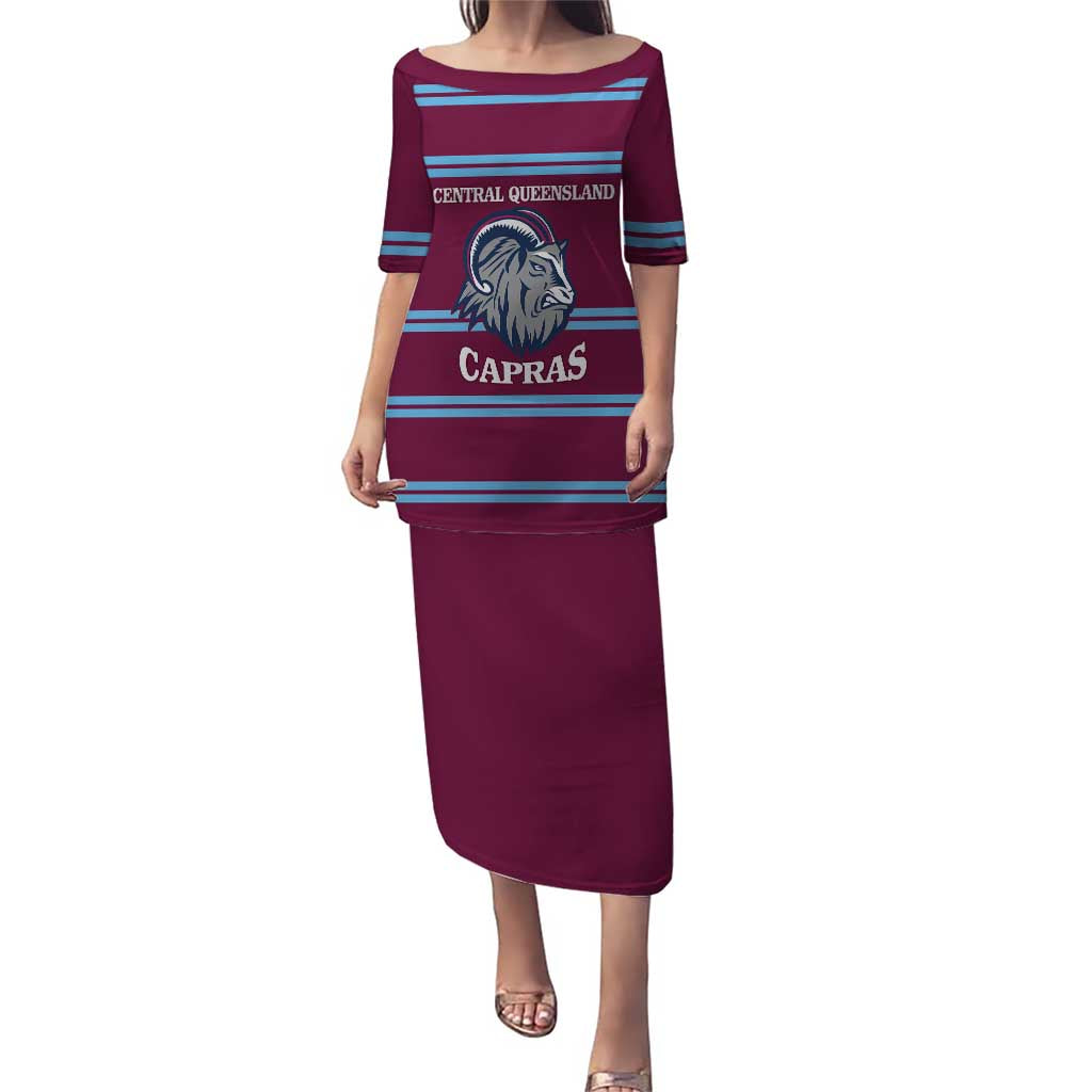 Central Queensland Rugby Custom Puletasi Go Capras Sporty Style - Aussie Hoodie