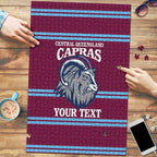 Central Queensland Rugby Custom Puzzle Go Capras Sporty Style - Aussie Hoodie