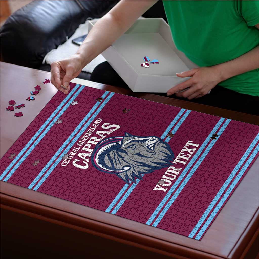 Central Queensland Rugby Custom Puzzle Go Capras Sporty Style - Aussie Hoodie