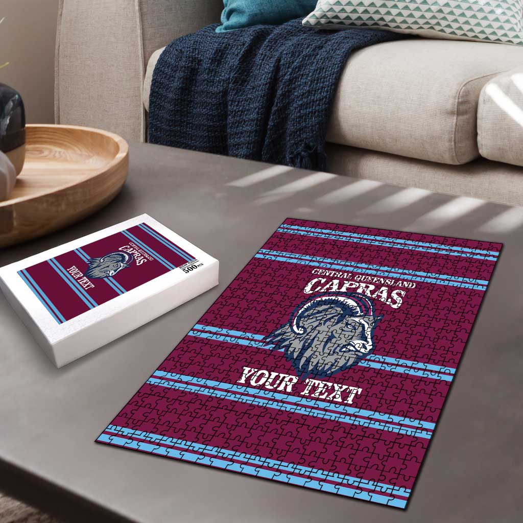 Central Queensland Rugby Custom Puzzle Go Capras Sporty Style - Aussie Hoodie