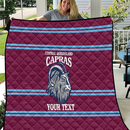 Central Queensland Rugby Custom Quilt Go Capras Sporty Style - Aussie Hoodie