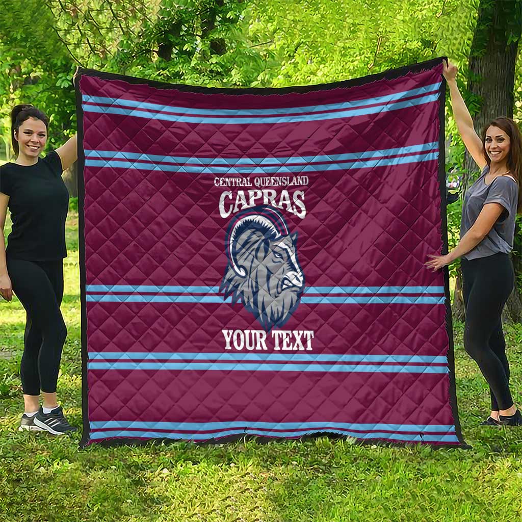 Central Queensland Rugby Custom Quilt Go Capras Sporty Style - Aussie Hoodie