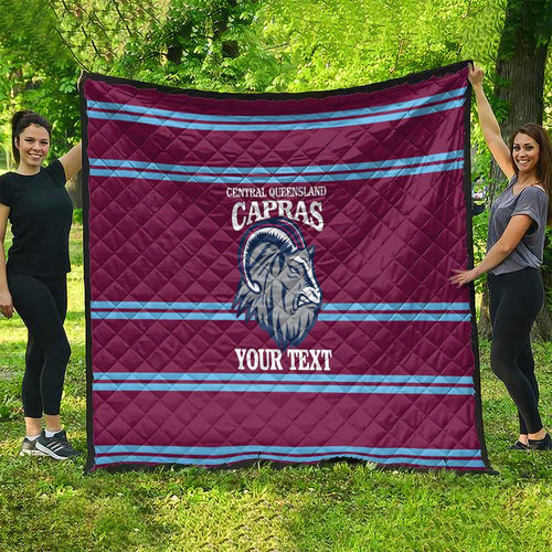Central Queensland Rugby Custom Quilt Go Capras Sporty Style - Aussie Hoodie
