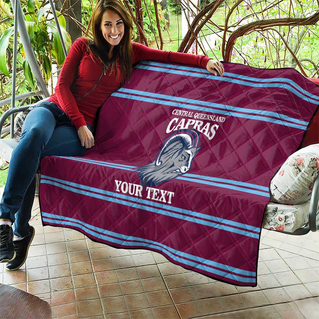 Central Queensland Rugby Custom Quilt Go Capras Sporty Style - Aussie Hoodie