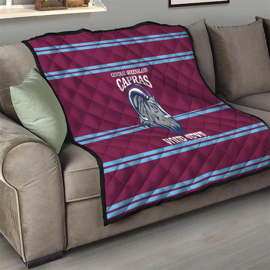 Central Queensland Rugby Custom Quilt Go Capras Sporty Style - Aussie Hoodie