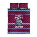 Central Queensland Rugby Custom Quilt Bed Set Go Capras Sporty Style - Aussie Hoodie