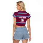Central Queensland Rugby Custom Raglan Cropped T Shirt Go Capras Sporty Style - Aussie Hoodie