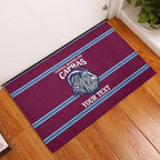Central Queensland Rugby Custom Rubber Doormat Go Capras Sporty Style - Aussie Hoodie
