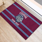 Central Queensland Rugby Custom Rubber Doormat Go Capras Sporty Style - Aussie Hoodie