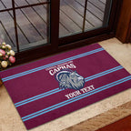 Central Queensland Rugby Custom Rubber Doormat Go Capras Sporty Style - Aussie Hoodie