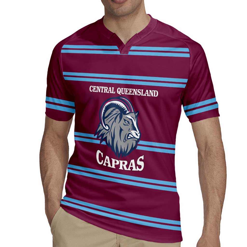 Central Queensland Rugby Custom Rugby Jersey Go Capras Sporty Style - Aussie Hoodie