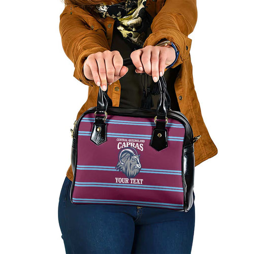 Central Queensland Rugby Custom Shoulder Handbag Go Capras Sporty Style - Aussie Hoodie