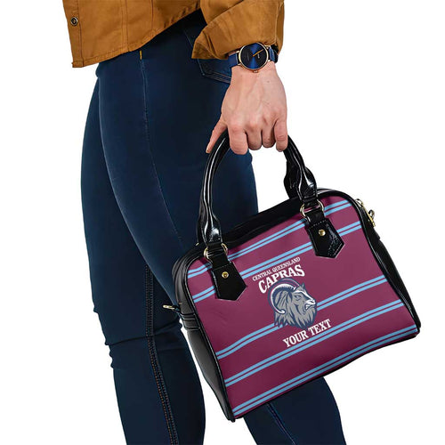 Central Queensland Rugby Custom Shoulder Handbag Go Capras Sporty Style - Aussie Hoodie
