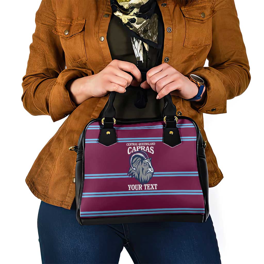Central Queensland Rugby Custom Shoulder Handbag Go Capras Sporty Style - Aussie Hoodie