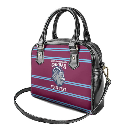 Central Queensland Rugby Custom Shoulder Handbag Go Capras Sporty Style - Aussie Hoodie