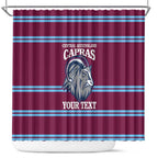 Central Queensland Rugby Custom Shower Curtain Go Capras Sporty Style - Aussie Hoodie