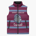 Central Queensland Rugby Custom Sleeveless Puffer Jacket Go Capras Sporty Style - Aussie Hoodie