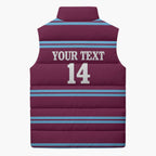 Central Queensland Rugby Custom Sleeveless Puffer Jacket Go Capras Sporty Style - Aussie Hoodie