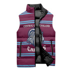 Central Queensland Rugby Custom Sleeveless Puffer Jacket Go Capras Sporty Style - Aussie Hoodie