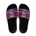 Central Queensland Rugby Custom Slide Sandals Go Capras Sporty Style - Aussie Hoodie