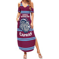 Central Queensland Rugby Custom Summer Maxi Dress Go Capras Sporty Style - Aussie Hoodie