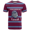 Central Queensland Rugby Custom T Shirt Go Capras Sporty Style - Aussie Hoodie