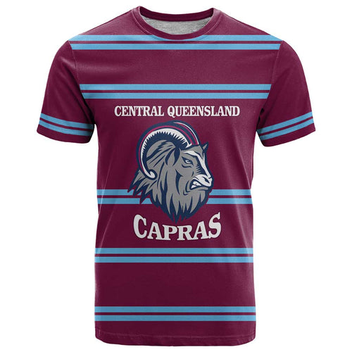 Central Queensland Rugby Custom T Shirt Go Capras Sporty Style - Aussie Hoodie