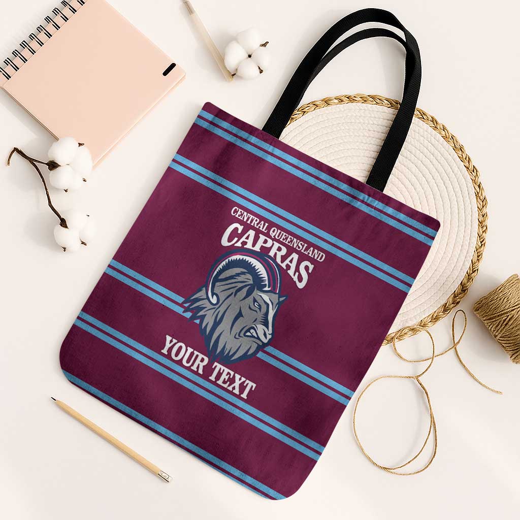 Central Queensland Rugby Custom Tote Bag Go Capras Sporty Style - Aussie Hoodie