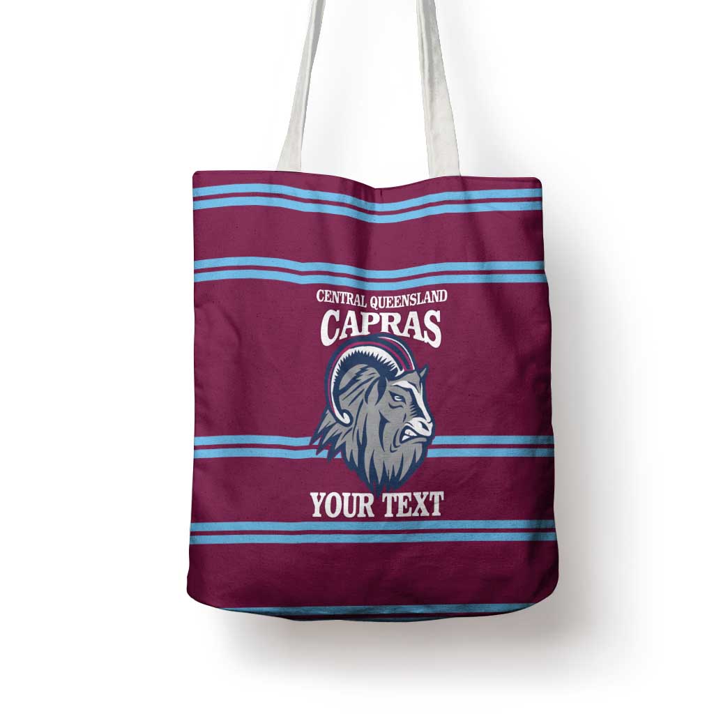Central Queensland Rugby Custom Tote Bag Go Capras Sporty Style - Aussie Hoodie