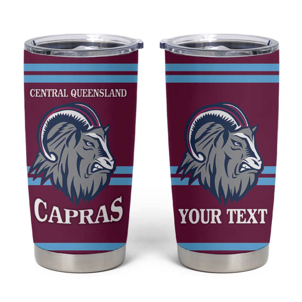 Central Queensland Rugby Custom Tumbler Cup Go Capras Sporty Style - Aussie Hoodie