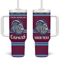 Central Queensland Rugby Custom Tumbler With Handle Go Capras Sporty Style - Aussie Hoodie