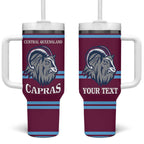 Central Queensland Rugby Custom Tumbler With Handle Go Capras Sporty Style - Aussie Hoodie