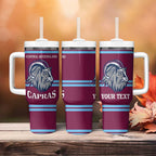 Central Queensland Rugby Custom Tumbler With Handle Go Capras Sporty Style - Aussie Hoodie
