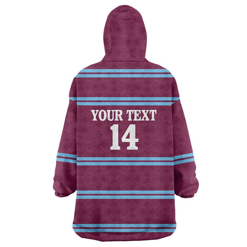 Central Queensland Rugby Custom Wearable Blanket Hoodie Go Capras Sporty Style - Aussie Hoodie