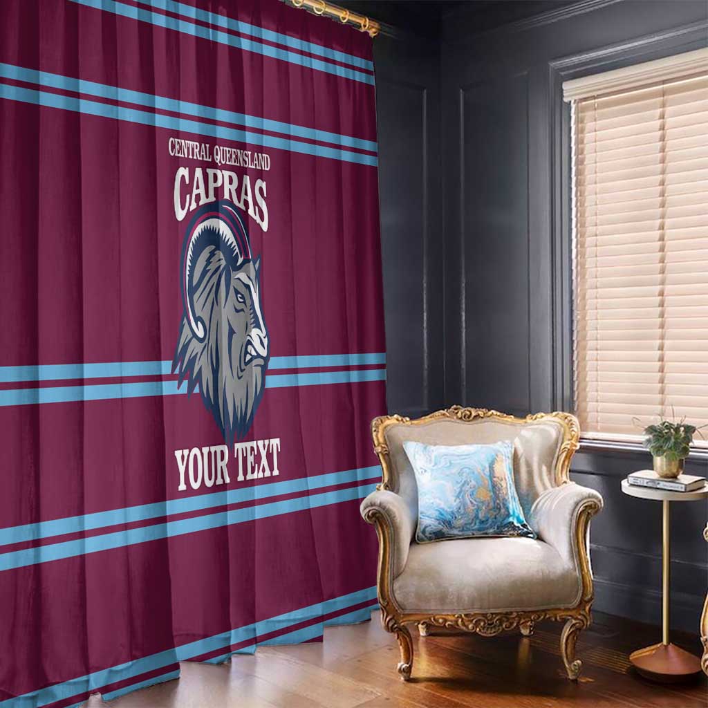 Central Queensland Rugby Custom Window Curtain Go Capras Sporty Style - Aussie Hoodie