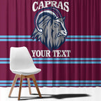 Central Queensland Rugby Custom Window Curtain Go Capras Sporty Style - Aussie Hoodie
