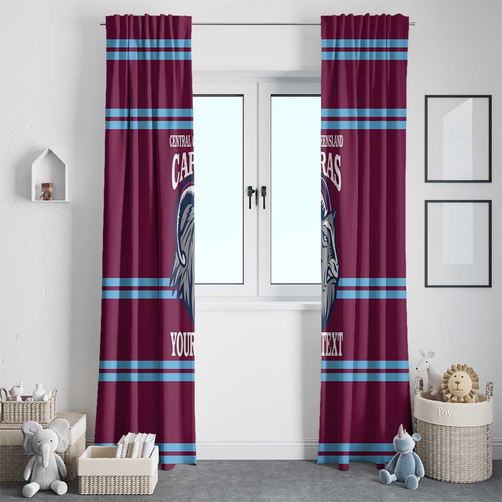 Central Queensland Rugby Custom Window Curtain Go Capras Sporty Style - Aussie Hoodie