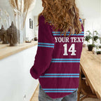 Central Queensland Rugby Custom Women Casual Shirt Go Capras Sporty Style - Aussie Hoodie