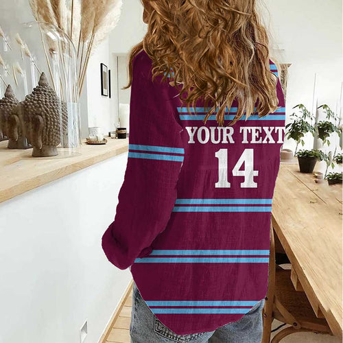 Central Queensland Rugby Custom Women Casual Shirt Go Capras Sporty Style - Aussie Hoodie