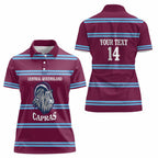 Central Queensland Rugby Custom Women Polo Shirt Go Capras Sporty Style - Aussie Hoodie