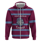 Central Queensland Rugby Custom Zip Hoodie Go Capras Sporty Style - Aussie Hoodie